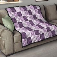 Lavender Manta Ray Hawaiian Quilt Motif Quilt LT05 - Polynesian Pride