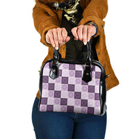 Lavender Manta Ray Hawaiian Quilt Motif Shoulder Handbag LT05 One Size Purple - Polynesian Pride