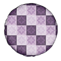 Lavender Manta Ray Hawaiian Quilt Motif Spare Tire Cover LT05 - Polynesian Pride