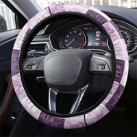 Lavender Manta Ray Hawaiian Quilt Motif Steering Wheel Cover LT05 - Polynesian Pride