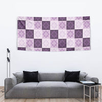 Lavender Manta Ray Hawaiian Quilt Motif Tapestry LT05 - Polynesian Pride