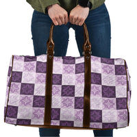 Lavender Manta Ray Hawaiian Quilt Motif Travel Bag LT05 Purple - Polynesian Pride