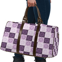 Lavender Manta Ray Hawaiian Quilt Motif Travel Bag LT05 - Polynesian Pride