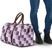 Lavender Manta Ray Hawaiian Quilt Motif Travel Bag LT05 - Polynesian Pride
