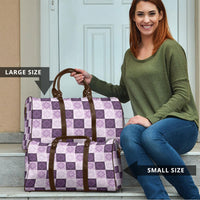 Lavender Manta Ray Hawaiian Quilt Motif Travel Bag LT05 - Polynesian Pride