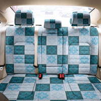 Cyan Manta Ray Hawaiian Quilt Motif Back Car Seat Cover LT05 - Polynesian Pride