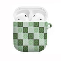 Sage Green Manta Ray Hawaiian Quilt Motif AirPods Case LT05 Green - Polynesian Pride