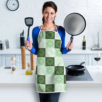 Sage Green Manta Ray Hawaiian Quilt Motif Apron LT05 - Polynesian Pride