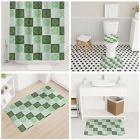 Sage Green Manta Ray Hawaiian Quilt Motif Bathroom Set LT05 - Polynesian Pride