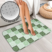 Sage Green Manta Ray Hawaiian Quilt Motif Bathroom Set LT05 - Polynesian Pride