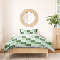 Sage Green Manta Ray Hawaiian Quilt Motif Bedding Set LT05 - Polynesian Pride