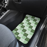 Sage Green Manta Ray Hawaiian Quilt Motif Car Mats LT05 - Polynesian Pride