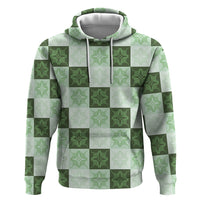 Sage Green Manta Ray Hawaiian Quilt Motif Hoodie LT05 Pullover Hoodie Green - Polynesian Pride