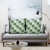 Sage Green Manta Ray Hawaiian Quilt Motif Pillow Cover LT05 - Polynesian Pride