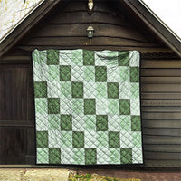 Sage Green Manta Ray Hawaiian Quilt Motif Quilt LT05 - Polynesian Pride