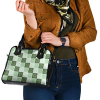 Sage Green Manta Ray Hawaiian Quilt Motif Shoulder Handbag LT05 - Polynesian Pride