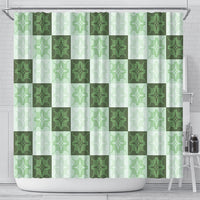 Sage Green Manta Ray Hawaiian Quilt Motif Shower Curtain LT05 - Polynesian Pride