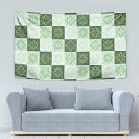Sage Green Manta Ray Hawaiian Quilt Motif Tapestry LT05 - Polynesian Pride