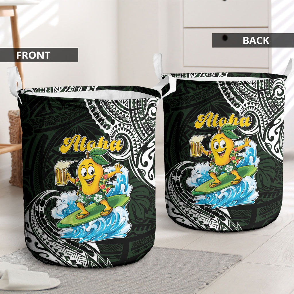 Aloha Hawaii Mango Surfing Laundry Basket Polynesian Style LT05 - Polynesian Pride