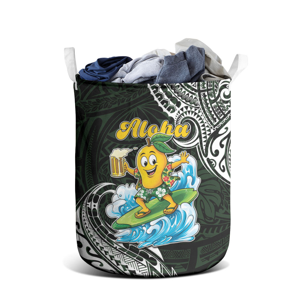 Aloha Hawaii Mango Surfing Laundry Basket Polynesian Style LT05 - Polynesian Pride