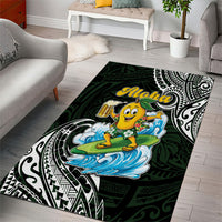 Aloha Hawaii Mango Surfing Area Rug Polynesian Style LT05 - Polynesian Pride