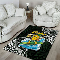 Aloha Hawaii Mango Surfing Area Rug Polynesian Style LT05 - Polynesian Pride