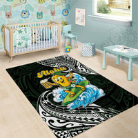 Aloha Hawaii Mango Surfing Area Rug Polynesian Style LT05 - Polynesian Pride