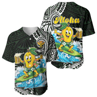 Aloha Hawaii Mango Surfing Baseball Jersey Polynesian Style LT05 - Polynesian Pride