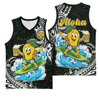 Aloha Hawaii Mango Surfing Basketball Jersey Polynesian Style LT05 - Polynesian Pride