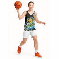 Aloha Hawaii Mango Surfing Basketball Jersey Polynesian Style LT05 - Polynesian Pride