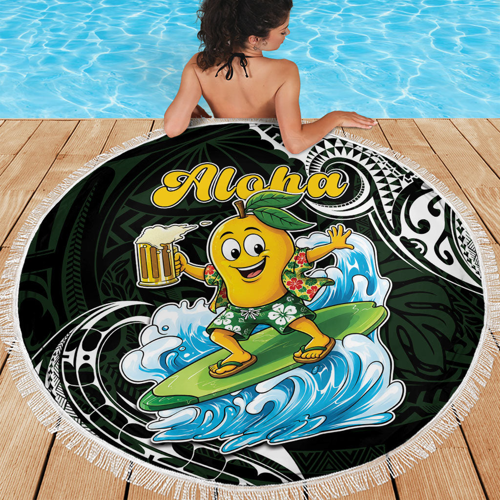 Aloha Hawaii Mango Surfing Beach Blanket Polynesian Style LT05 - Polynesian Pride