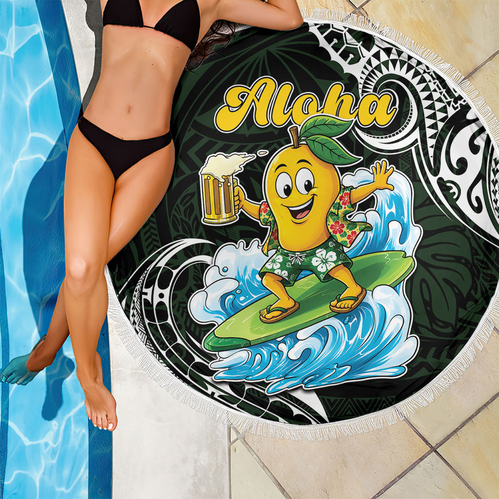 Aloha Hawaii Mango Surfing Beach Blanket Polynesian Style LT05 - Polynesian Pride