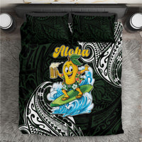 Aloha Hawaii Mango Surfing Bedding Set Polynesian Style LT05 Black - Polynesian Pride