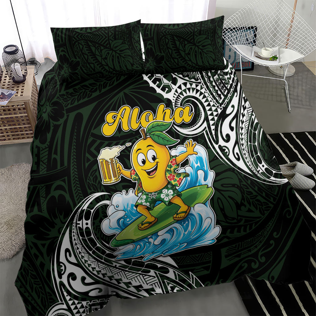 Aloha Hawaii Mango Surfing Bedding Set Polynesian Style LT05 - Polynesian Pride