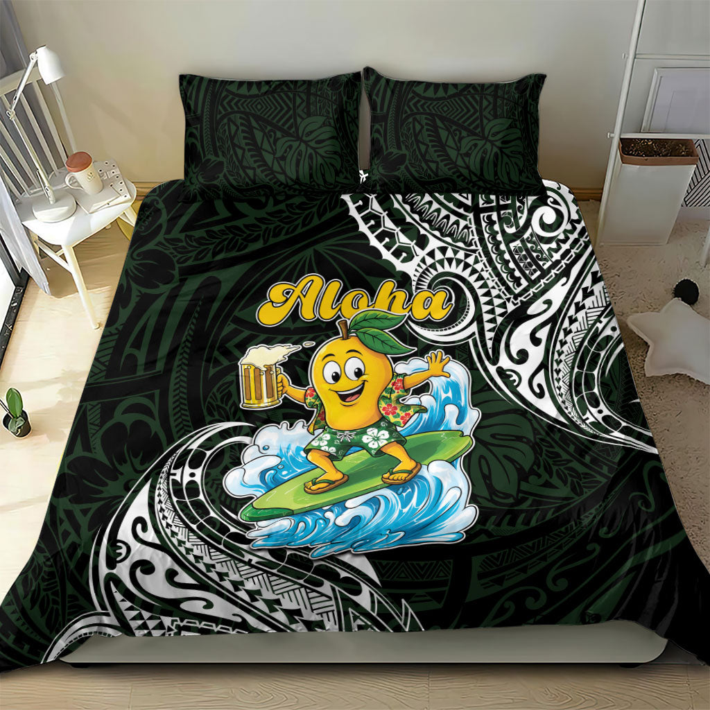 Aloha Hawaii Mango Surfing Bedding Set Polynesian Style LT05 - Polynesian Pride