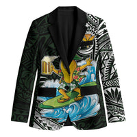 Aloha Hawaii Mango Surfing Blazer Polynesian Style LT05 Unisex Black - Polynesian Pride