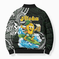Aloha Hawaii Mango Surfing Bomber Puffer Jacket Polynesian Style LT05 - Polynesian Pride