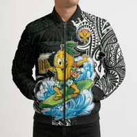 Aloha Hawaii Mango Surfing Bomber Puffer Jacket Polynesian Style LT05 - Polynesian Pride