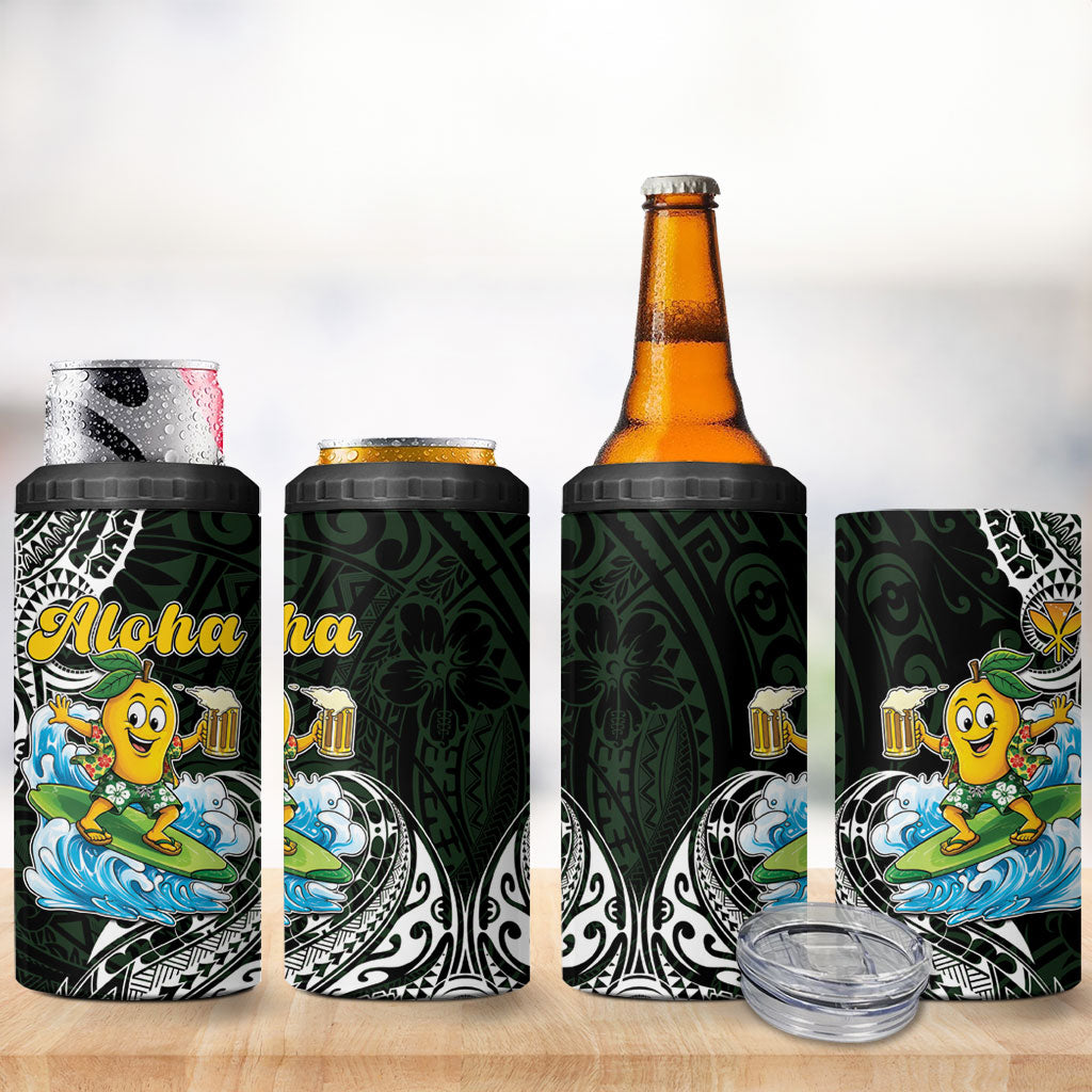 Aloha Hawaii Mango Surfing 4 in 1 Can Cooler Tumbler Polynesian Style LT05 - Polynesian Pride