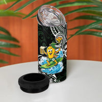 Aloha Hawaii Mango Surfing 4 in 1 Can Cooler Tumbler Polynesian Style LT05 - Polynesian Pride