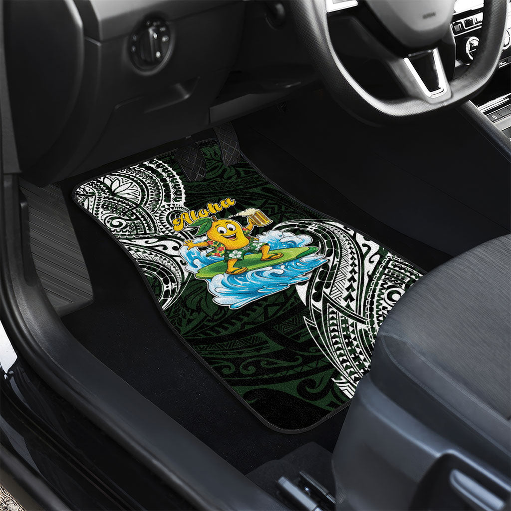 Aloha Hawaii Mango Surfing Car Mats Polynesian Style LT05 - Polynesian Pride