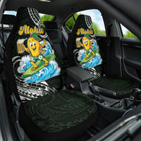 Aloha Hawaii Mango Surfing Car Seat Cover Polynesian Style LT05 One Size Black - Polynesian Pride
