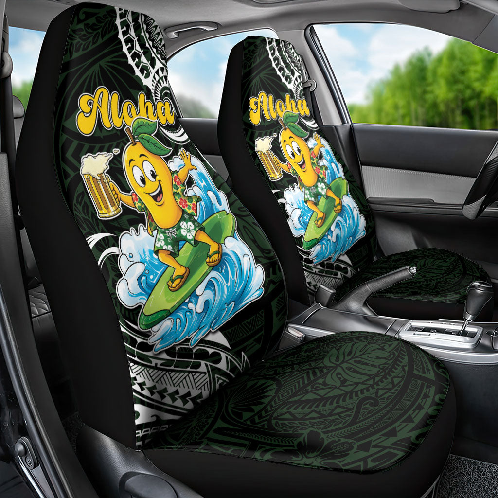 Aloha Hawaii Mango Surfing Car Seat Cover Polynesian Style LT05 - Polynesian Pride