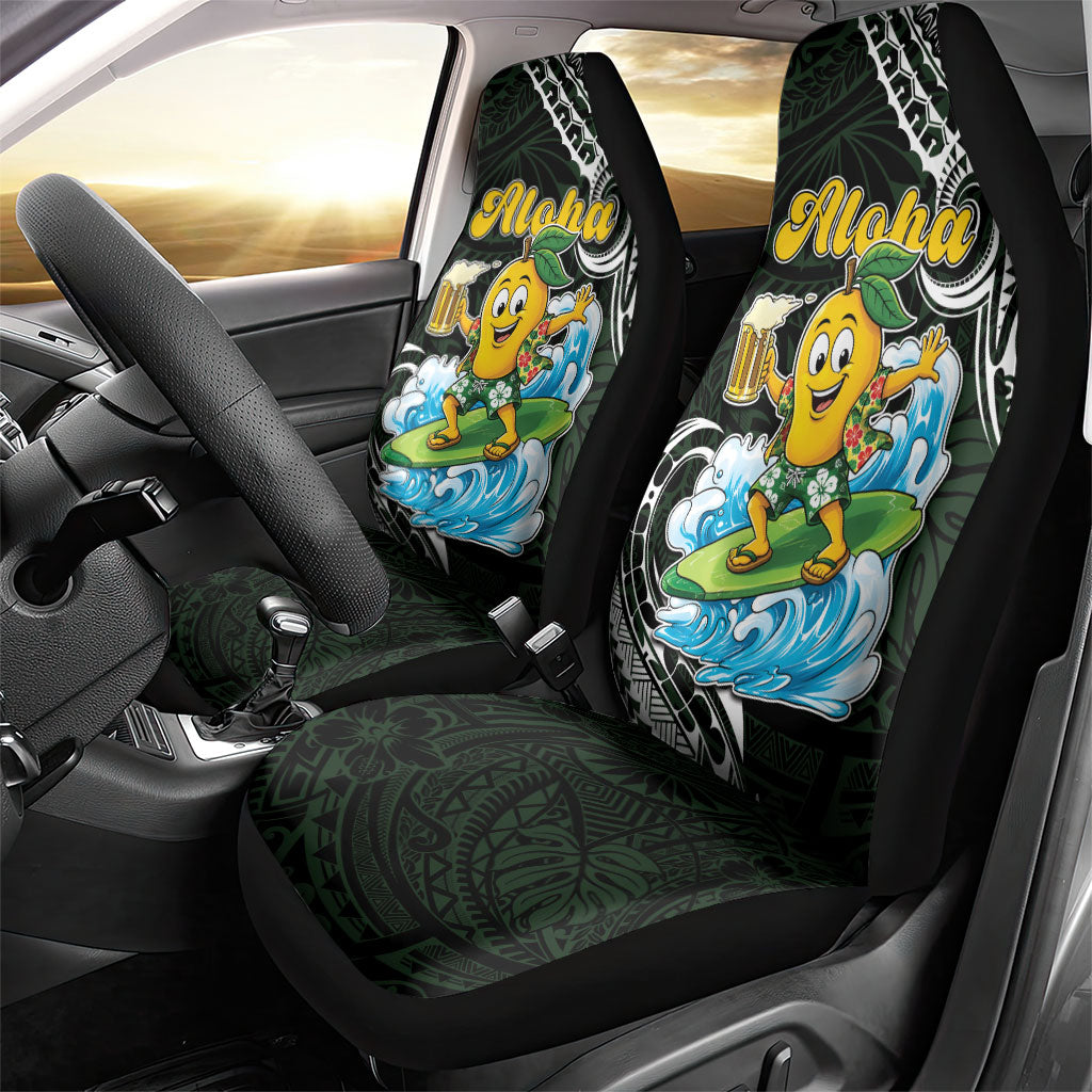 Aloha Hawaii Mango Surfing Car Seat Cover Polynesian Style LT05 - Polynesian Pride