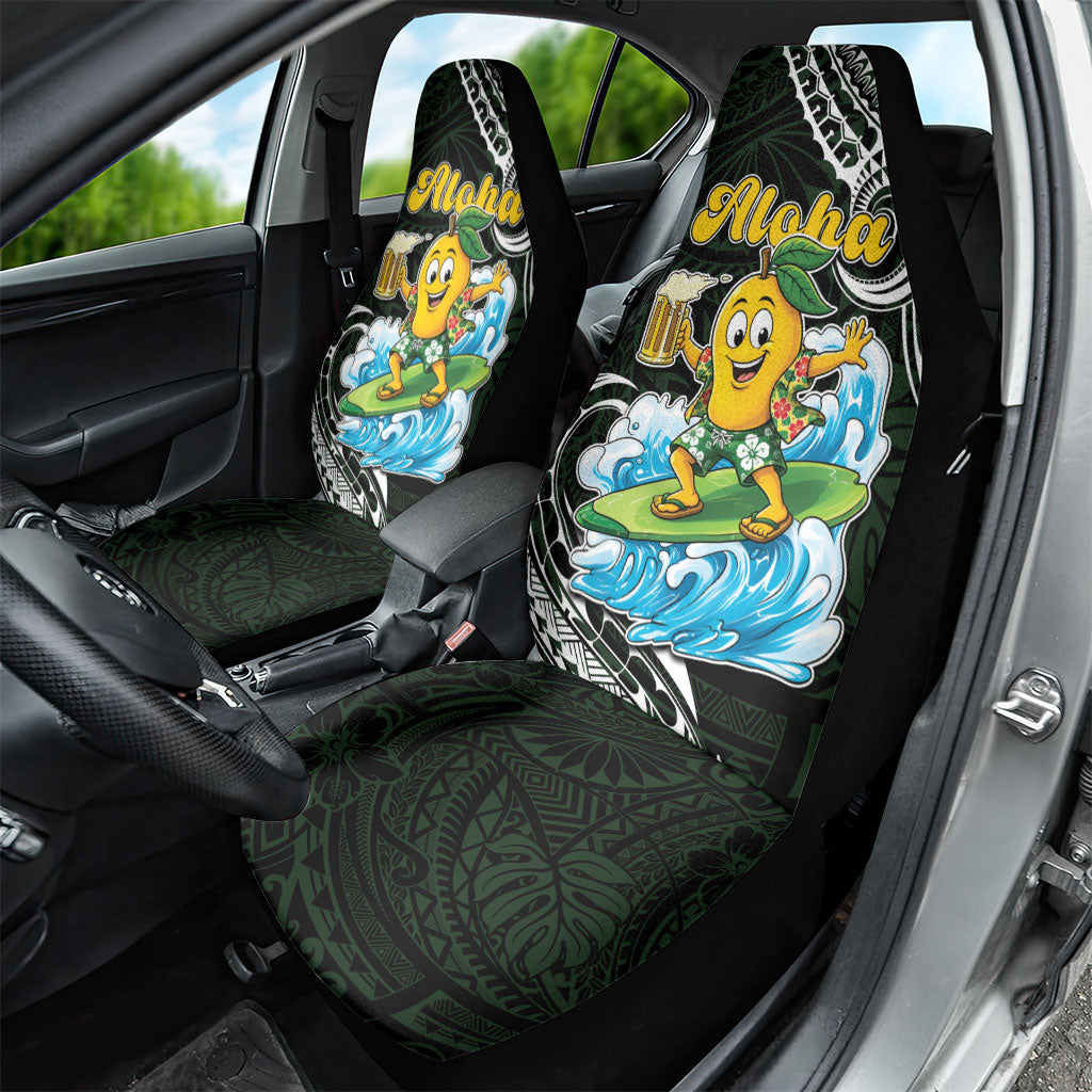 Aloha Hawaii Mango Surfing Car Seat Cover Polynesian Style LT05 - Polynesian Pride