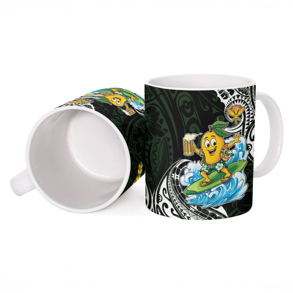 Aloha Hawaii Mango Surfing Ceramic Mug Polynesian Style LT05 - Polynesian Pride