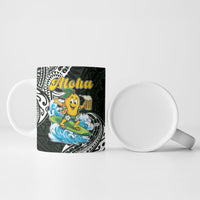 Aloha Hawaii Mango Surfing Ceramic Mug Polynesian Style LT05 - Polynesian Pride