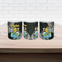 Aloha Hawaii Mango Surfing Ceramic Mug Polynesian Style LT05 - Polynesian Pride