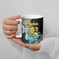 Aloha Hawaii Mango Surfing Ceramic Mug Polynesian Style LT05 - Polynesian Pride