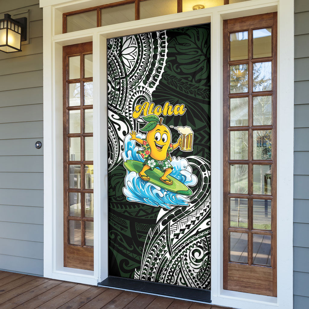 Aloha Hawaii Mango Surfing Door Cover Polynesian Style LT05 - Polynesian Pride